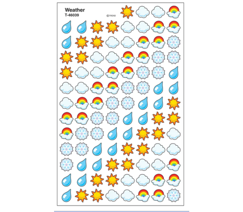 Weather  SuperShapes Stickers (D)*
