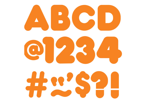 Trend Enterprises Orange  4" Casual Combo Letters (D)*