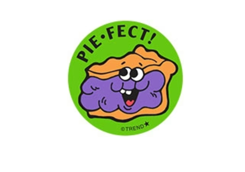 Trend Enterprises Pie-fect!, Fruit Pie  Scent  Retro Scratch n Sniff Stinky Stickers