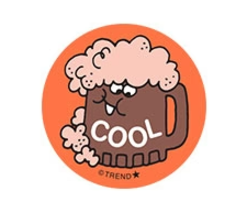 Cool, Root Beer Scent  Retro Scratch n Sniff Stinky Stickers
