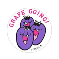 Grape Going!, Grape Jelly Scent  Retro Scratch n Sniff Stinky Stickers