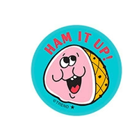 Ham It Up!, Ham Scent  Retro Scratch n Sniff Stinky Stickers*
