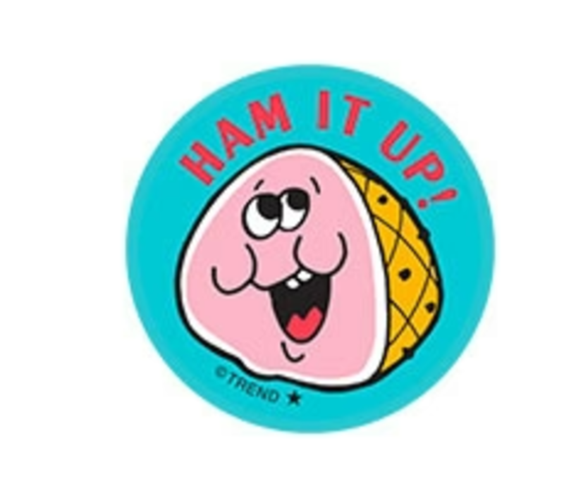 Ham It Up!, Ham Scent  Retro Scratch n Sniff Stinky Stickers*