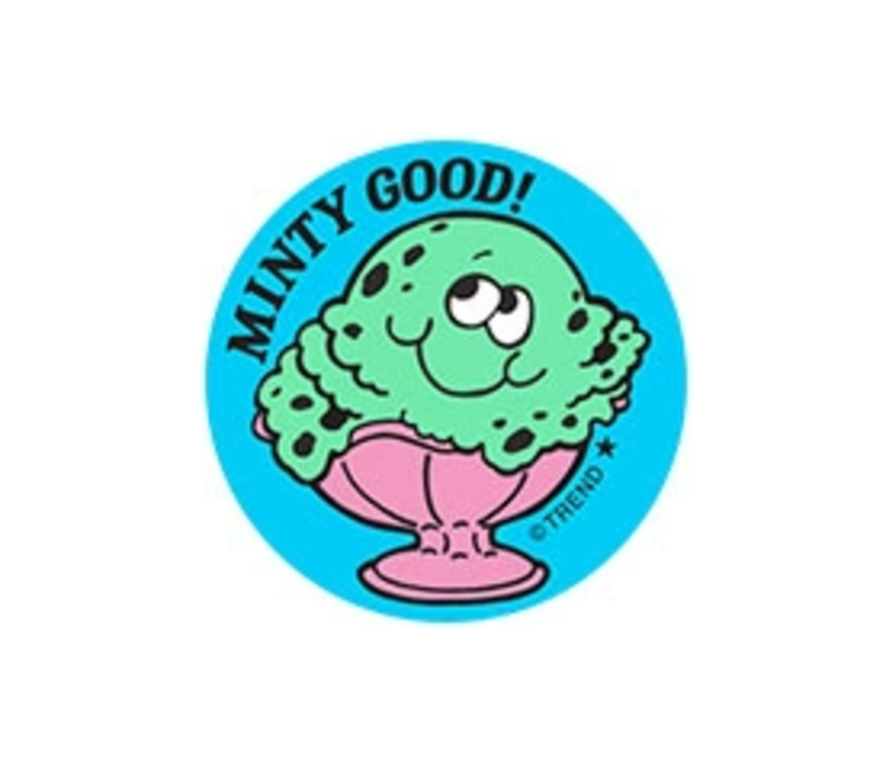 Minty Good!, Mint Ice Cream  Scent  Retro Scratch n Sniff Stinky Stickers*
