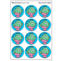 Minty Good!, Mint Ice Cream  Scent  Retro Scratch n Sniff Stinky Stickers*