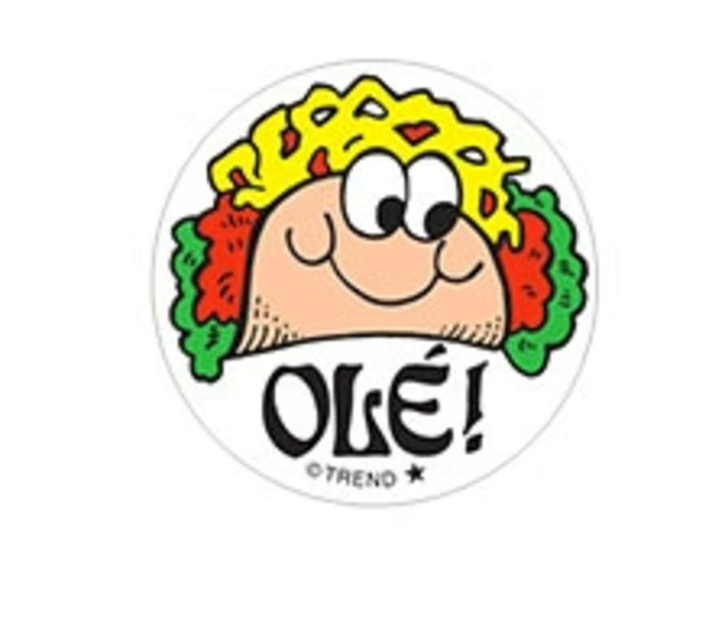 Olé!, Taco Scent  Retro Scratch n Sniff Stinky Stickers