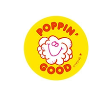 Poppin' Good, Popcorn Scent  Retro Scratch n Sniff Stinky Stickers
