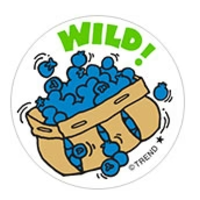 Wild! Blueberry Scent Retro Scratch 'n Sniff Stickers