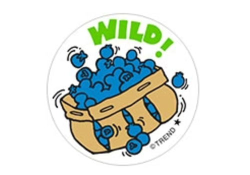 Trend Enterprises Wild! Blueberry Scent Retro Scratch 'n Sniff Stickers