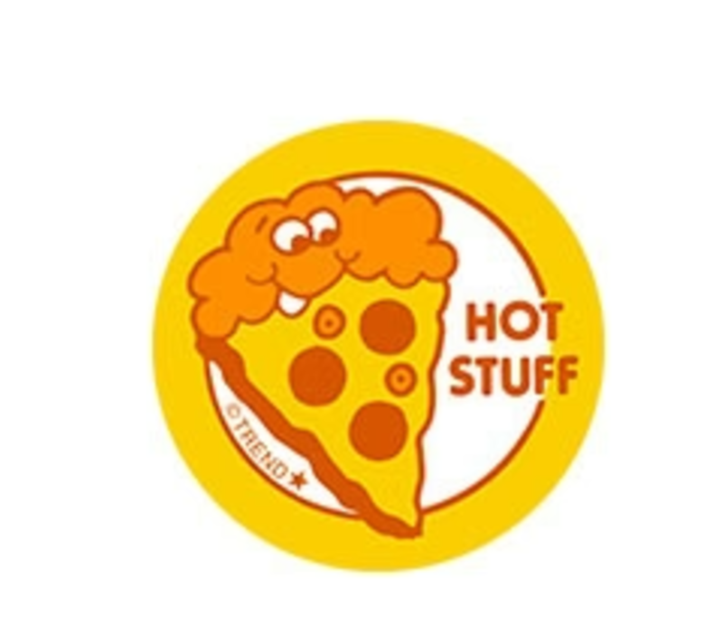 Hot Stuff! Pizza  Scent Retro Scratch 'n Sniff Stickers