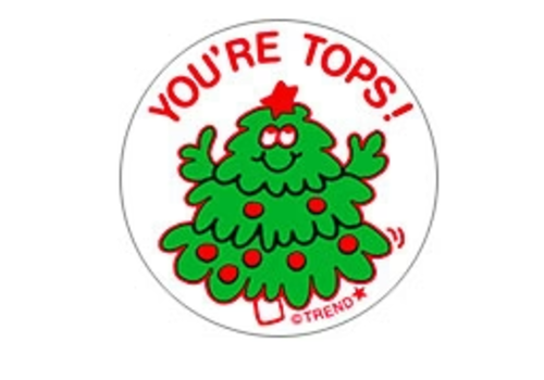Trend Enterprises You're Tops!, Pine  Scent Retro Scratch 'n Sniff Stickers*