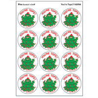 You're Tops!, Pine  Scent Retro Scratch 'n Sniff Stickers*