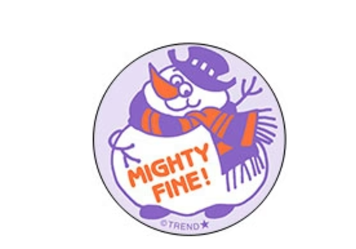 Trend Enterprises Mighty Fine!, Vanilla Scent Retro Scratch n Sniff Stinky Stickers*