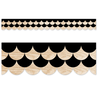 Creative Teaching Press Core Decor Black and Wood Scallops EZ Border*