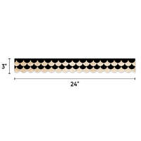 Core Decor Black and Wood Scallops EZ Border*