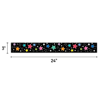 Star Bright Colorful Stars on Black EZ Border*
