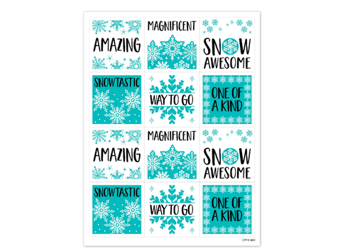 Creative Teaching Press Snowflakes Rewards Stickers