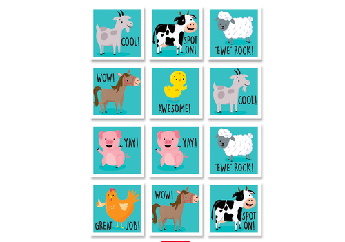 Creative Teaching Press Farm Friends Rewards Stickers