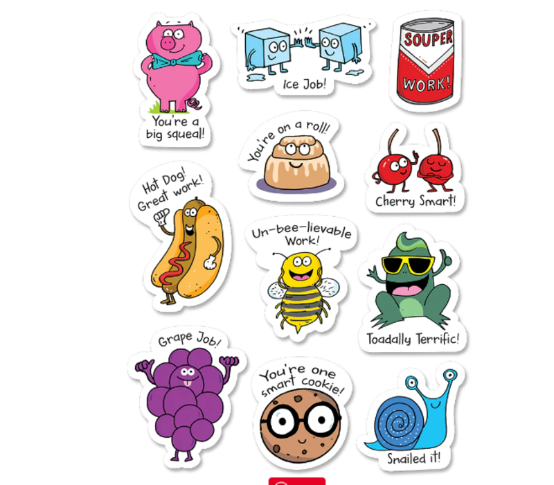 So Much Pun! Punny Rewards Stickers