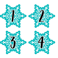 Snowflakes Calendar Days