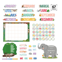 Jungle Friends Calendar Set Bulletin Board*