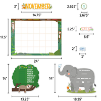 Jungle Friends Calendar Set Bulletin Board*