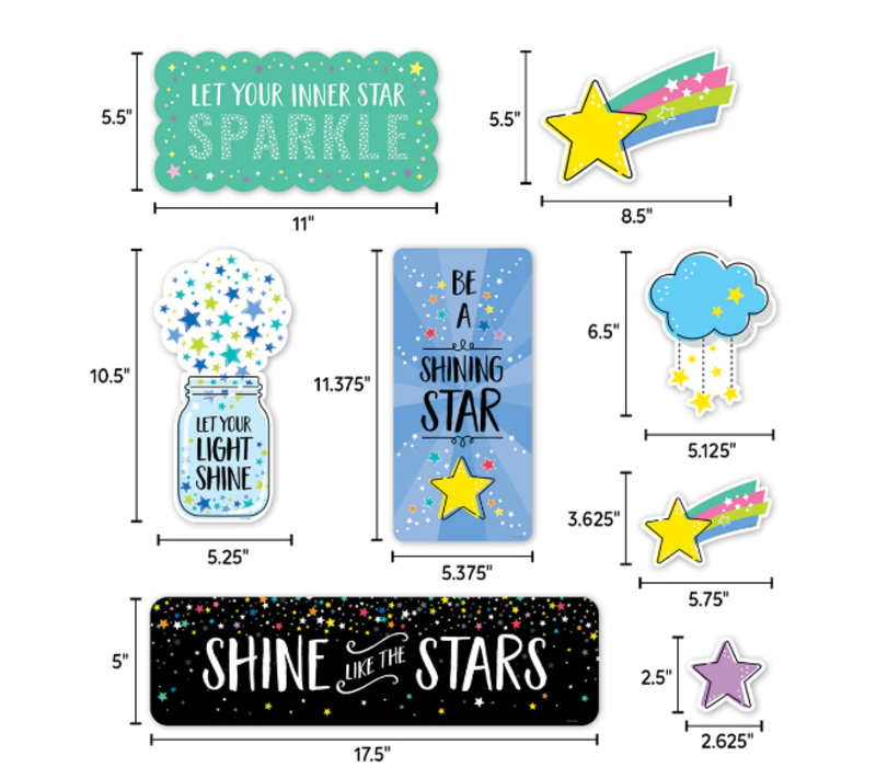 Star Bright Positive Thinking Mini Bulletin Board