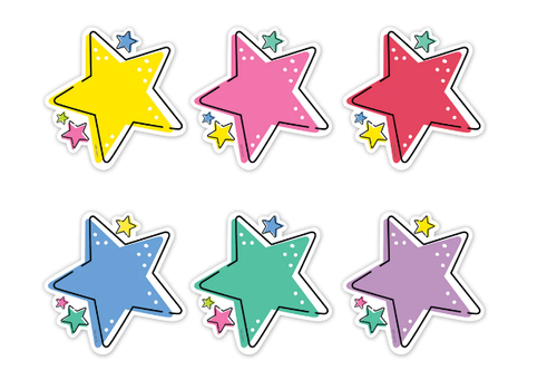 Creative Teaching Press Star Bright Stars 6" Designer Cut-Outs