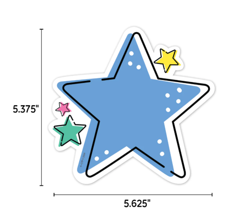Star Bright Stars 6" Designer Cut-Outs*