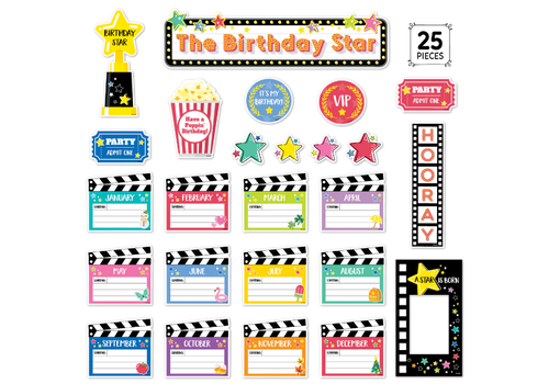 Creative Teaching Press Star Bright Happy Birthday Mini Bulletin Board