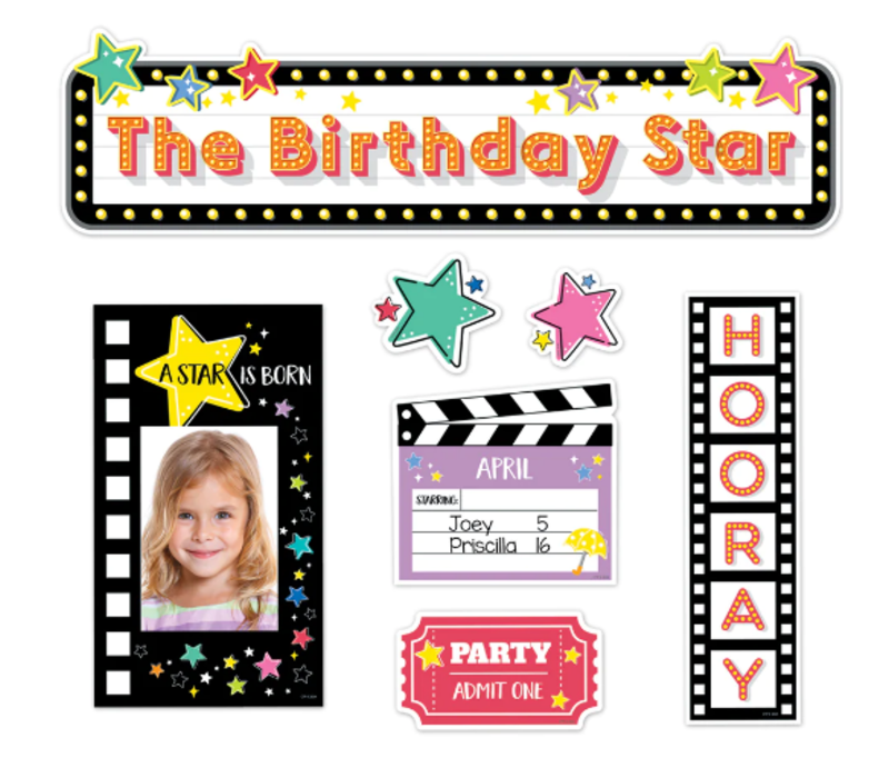 Star Bright Happy Birthday Mini Bulletin Board