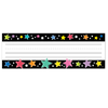 Star Bright Colourful Stars on Black Nameplates