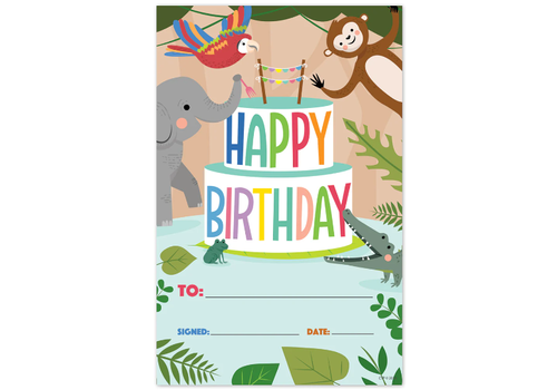 Creative Teaching Press Jungle Friends Happy Birthday Awards