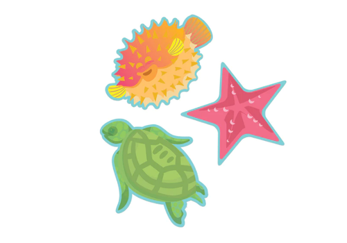 EUREKA Seas the Day Fish Paper Cut-Outs/Accents (D)