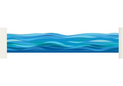 EUREKA Seas the Day Waves Deco Trim (D)*