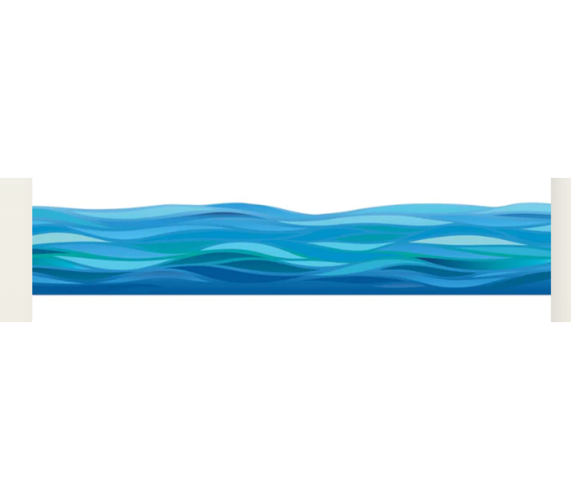 Seas the Day Waves Deco Trim (D)*