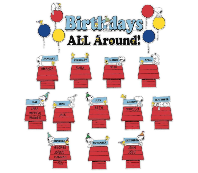 Peanuts Birthday Mini Bulletin Board Set (D)*