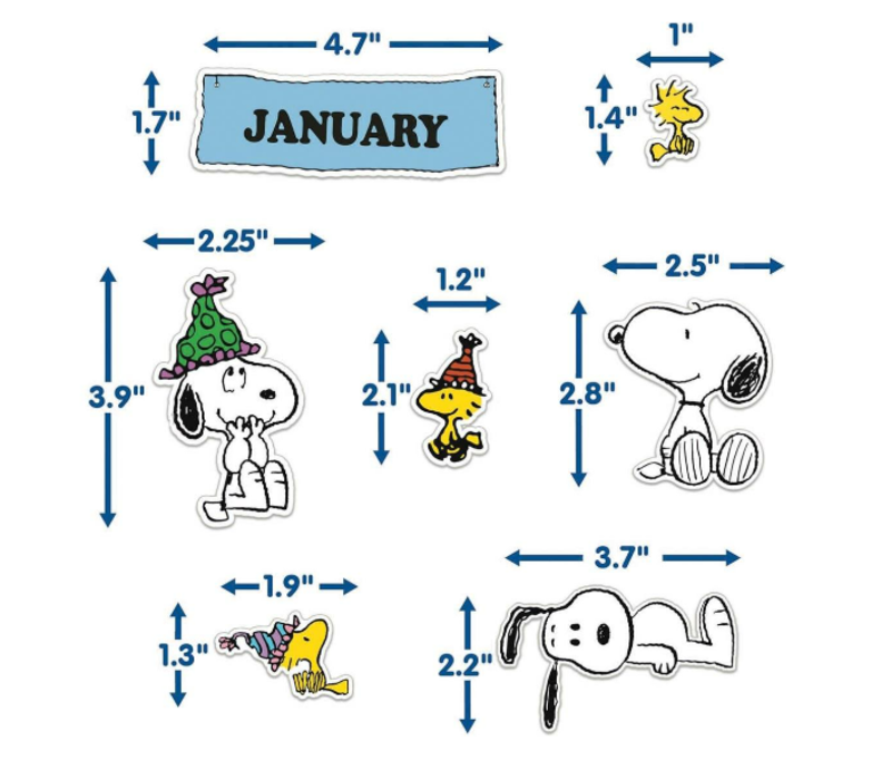 Peanuts Birthday Mini Bulletin Board Set