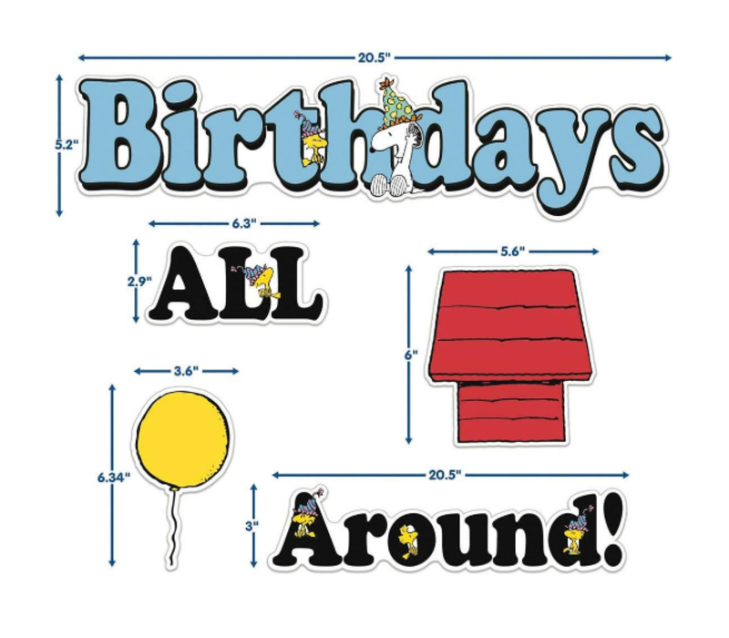 Peanuts Birthday Mini Bulletin Board Set (D)*