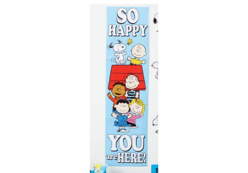 EUREKA Peanuts So Glad You Are Here! Banner