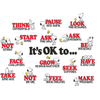 EUREKA Peanuts It's OK to... Bulletin Board Set (D)*