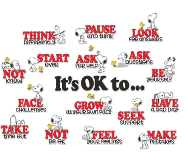 Peanuts It's OK to... Bulletin Board Set (D)*