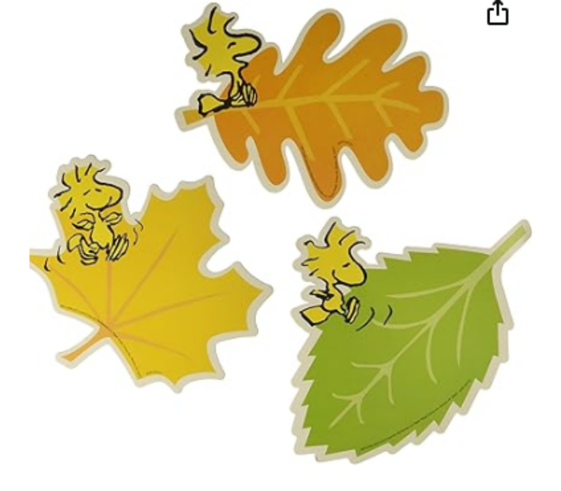 Peanuts Fall Leaves Paper 5-Inch Tall Cut (D)*