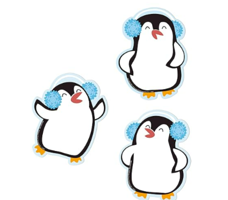 Winter Penguins Paper Cut-Outs/Accents (D)