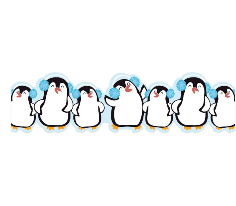 Winter Penguins Extra Wide Deco Trim (D)*