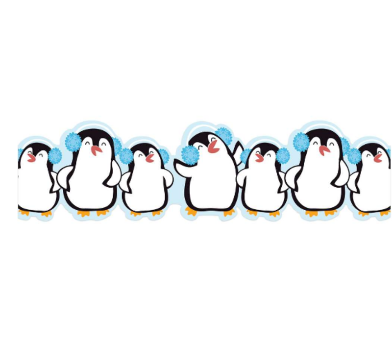 Winter Penguins Extra Wide Deco Trim