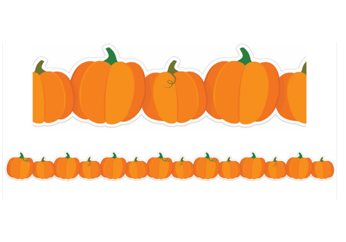 EUREKA Pumpkins  Extra Wide Deco Trim (D)*