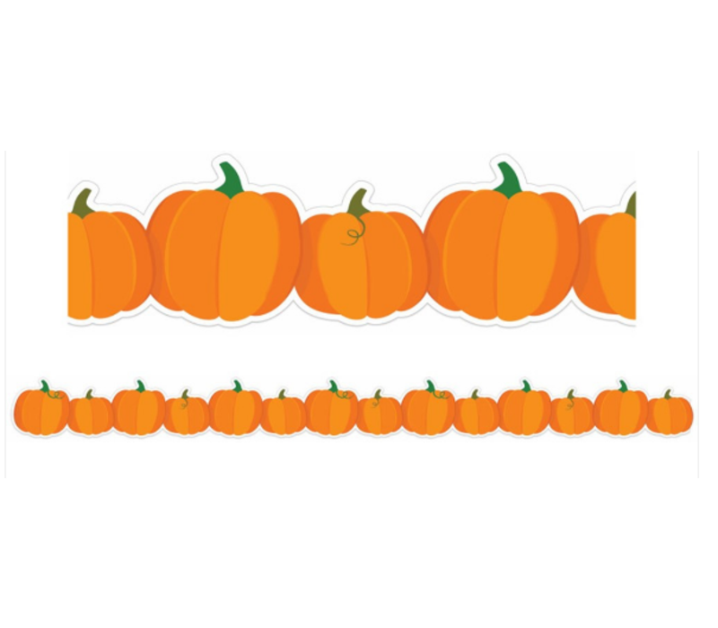 Pumpkins  Extra Wide Deco Trim (D)*