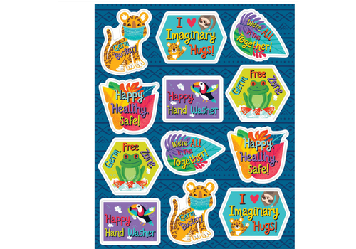 Carson Dellosa Germ Busters Motivational Stickers(D)