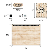 Core Decor Black, White and Wood Calendar Set*